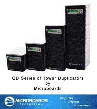 Click here to learn more about Microboards QD Series - Tower Duplicators